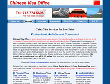 Tablet Screenshot of chinesevisaoffice.com